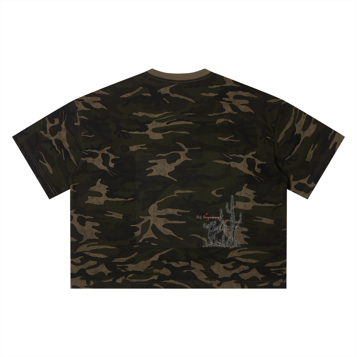 Unisex Camo Boxy T-Shirt with SUBTLE DESIGNS