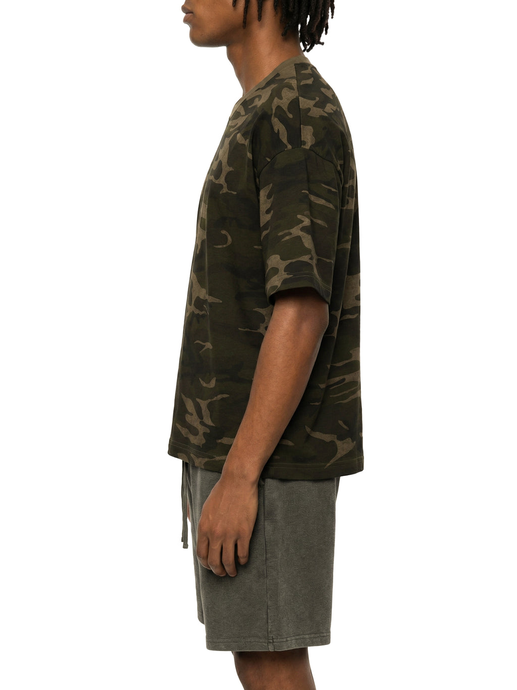 Unisex Camo Boxy T-Shirt with SUBTLE DESIGNS