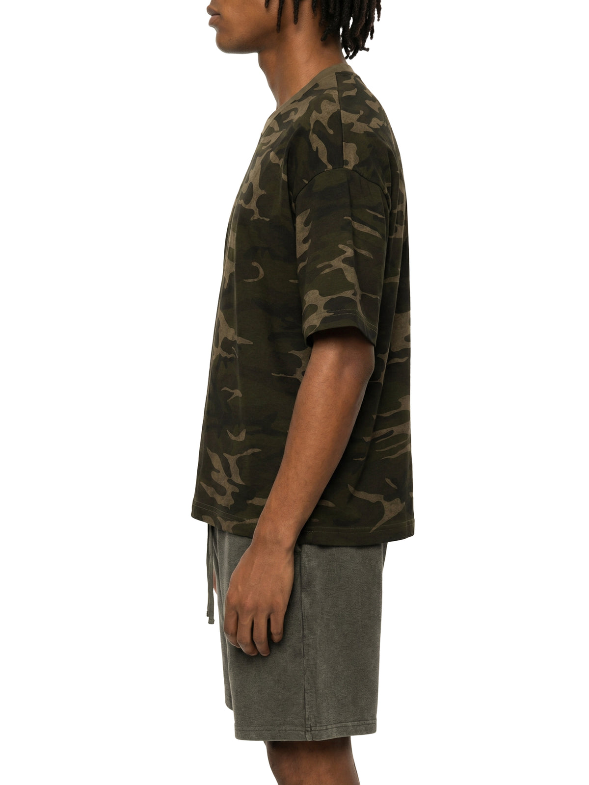 Unisex Camo Boxy T-Shirt with SUBTLE DESIGNS
